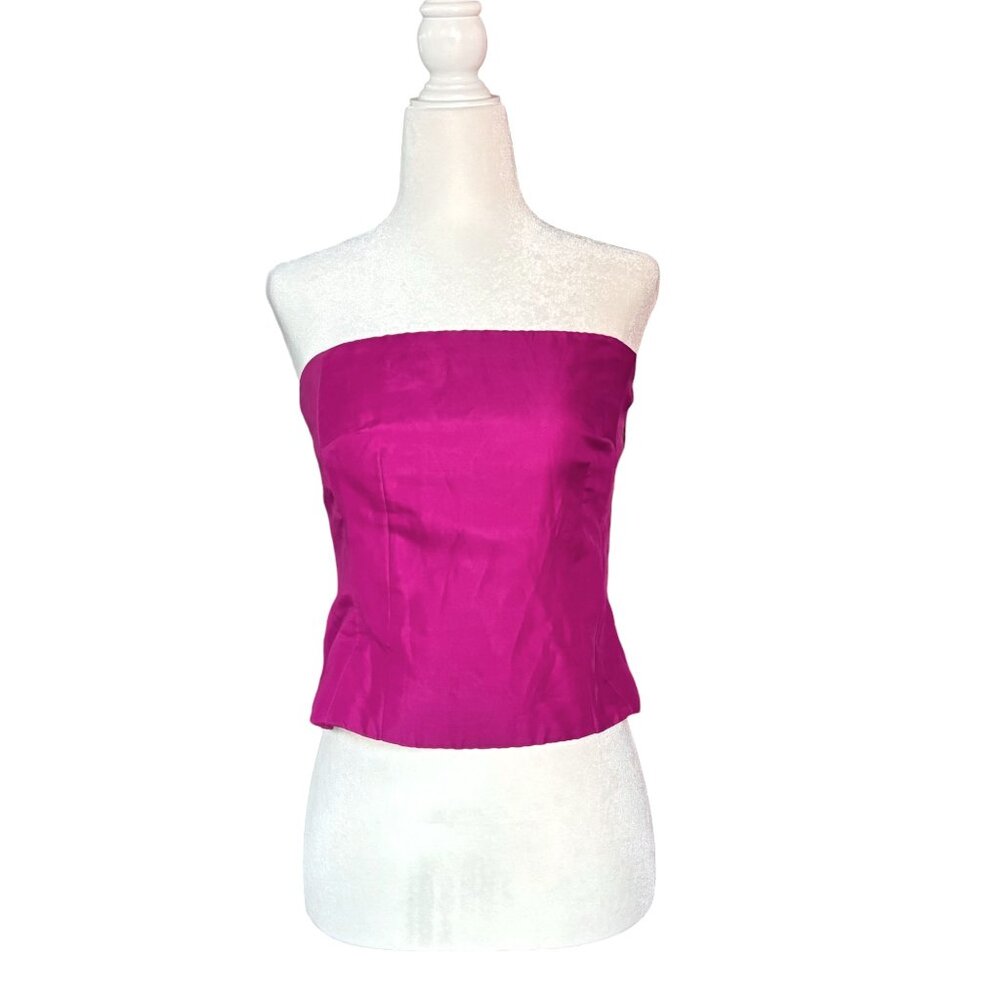 ANN TAYLOR Strapless 100% Silk Top, Size 4